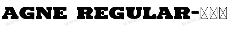 Agne Regular字体转换